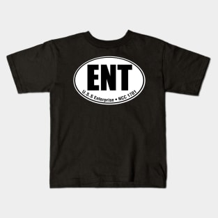 Enterprise Travel Sticker Kids T-Shirt